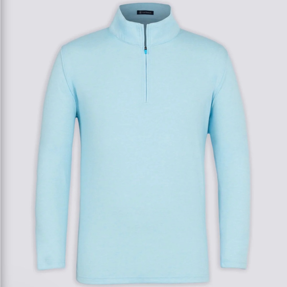 Turtleson,  Avery Quarter-Zip Pullover in ciel heather